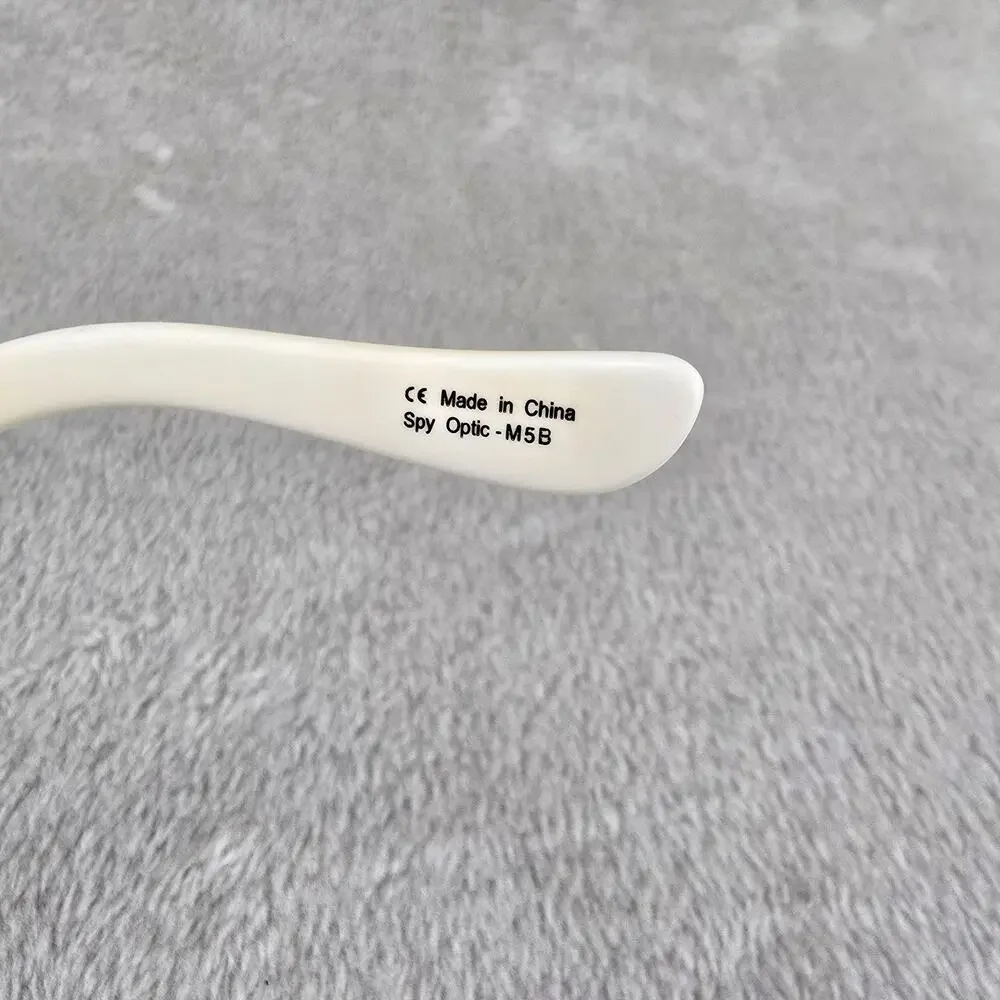 Spy+ Optic Flynn Black Whitewall Frame Sunglasses Blue Lens 134 00-140